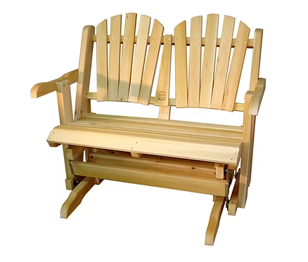 [B-400] Fauteuil Berçant 2 places | Latte Verticales