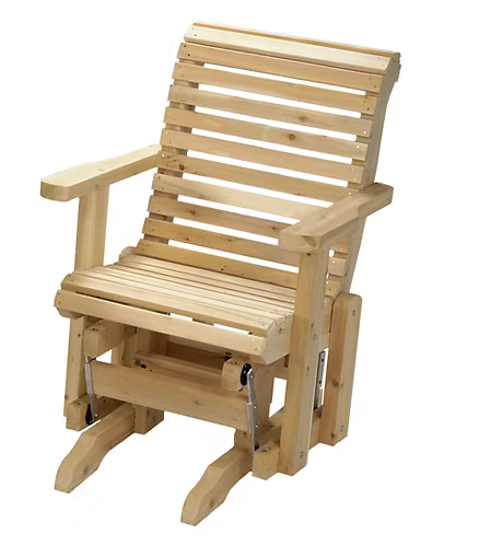 [B-406] Fauteuil Berçant 1 place | Latte Horizontales