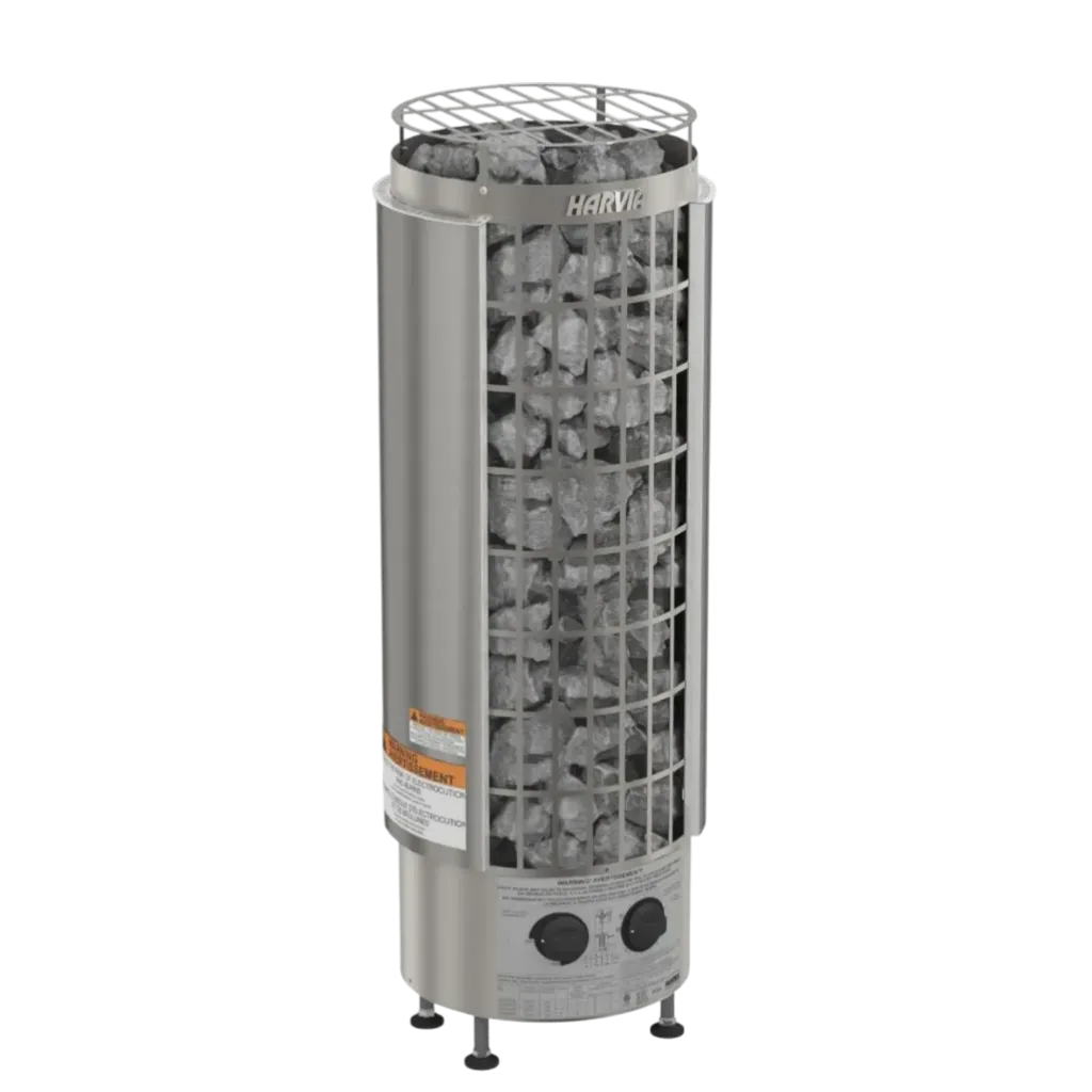 HARVIA CILINDRO PC90 - 9KW COMMANDE INTÉGRÉ ET PIERRES