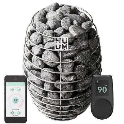 [HUMMDROP9-WB-P] HUUM - KIT - DROP - 9KW - UKU WIFI NOIR ET PIERRES