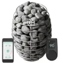 HUUM DROP - 9KW - UKU WIFI BLACK AND STONES
